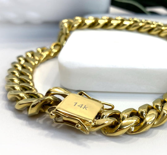 14k Gold Filled Miami Cuban Link 14mm Bracelet