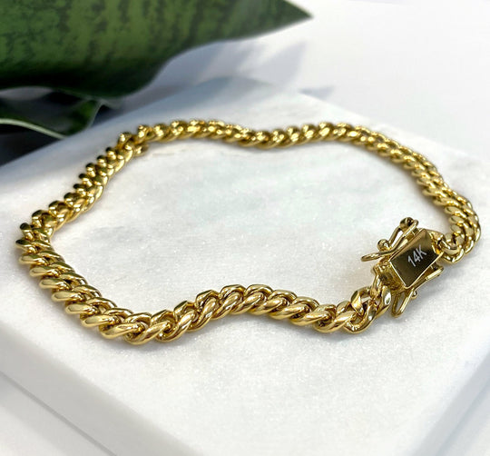 14k Gold Filled Miami Cuban Link 6mm Bracelet