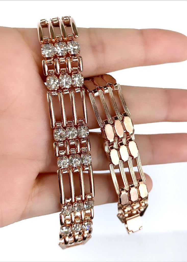 18k Rose Gold Filled CZ Bracelet
