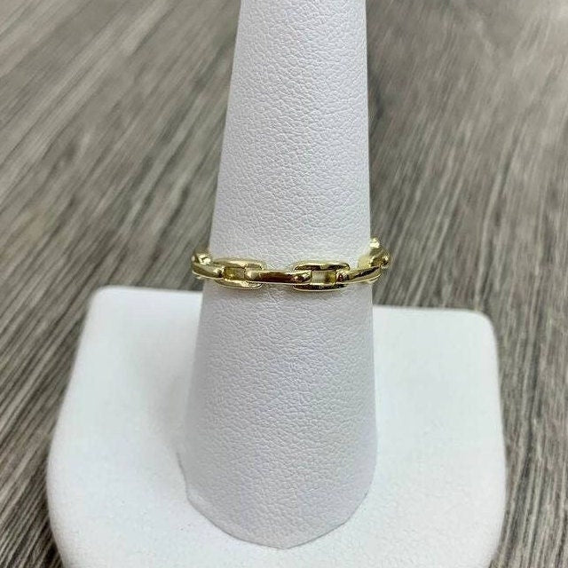 18k Gold Filled or Silver Filled Paperclip Stackable Ring