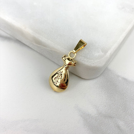 18k Gold Filled Money Bag Pendants