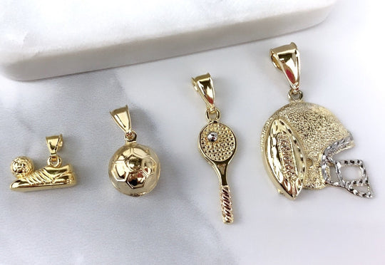 18k Gold Filled Sports Pendants