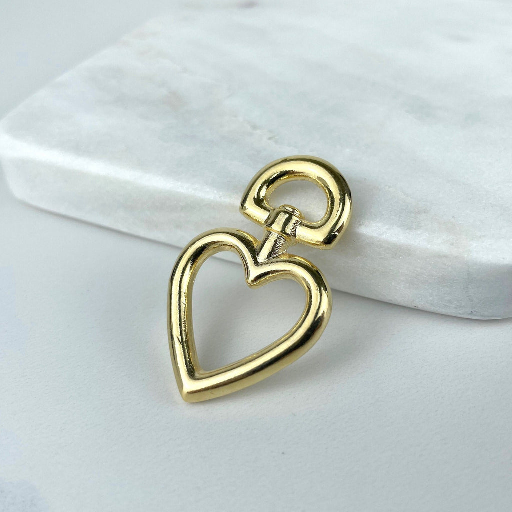 18k Gold Filled Heart Star or Shackle Charms