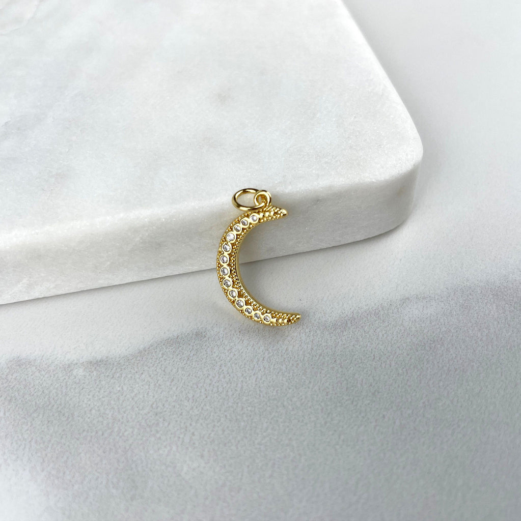18k Gold Filled Moon or Moon with Star Charms