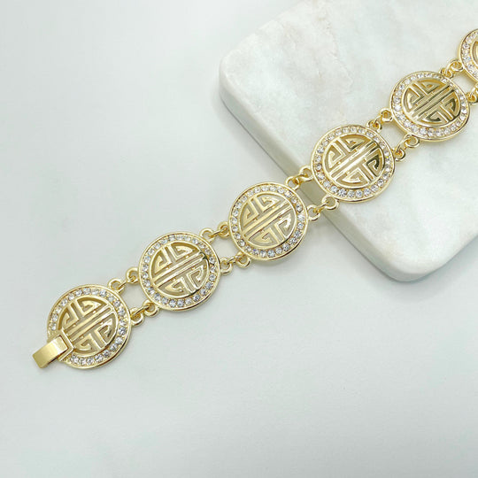 18k Gold Plated Cubic Zirconia Bracelet