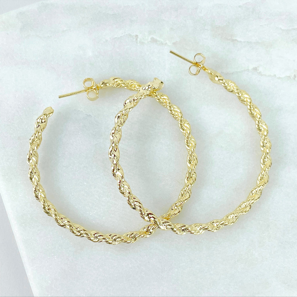 18k Gold Filled Medium C-Hoop Earrings