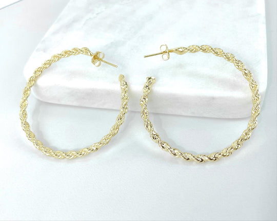 18k Gold Filled Medium C-Hoop Earrings