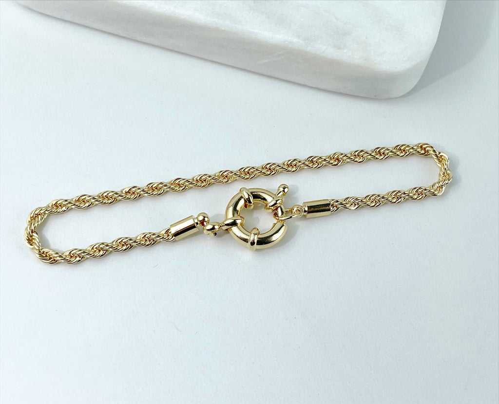 18k Gold Filled 3mm Rope Chain or Bracelet