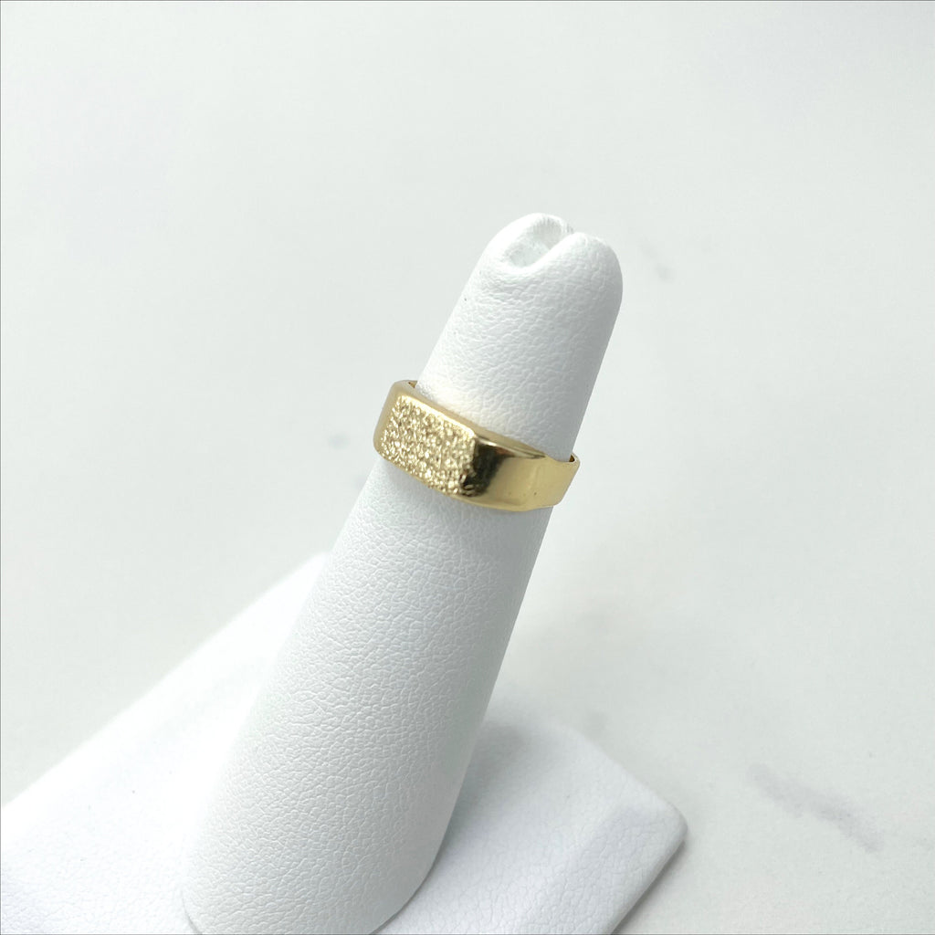 18k Gold Filled Texturized Kids Ring