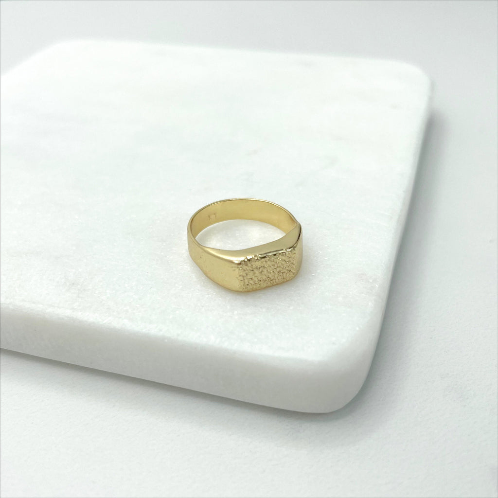 18k Gold Filled Texturized Kids Ring
