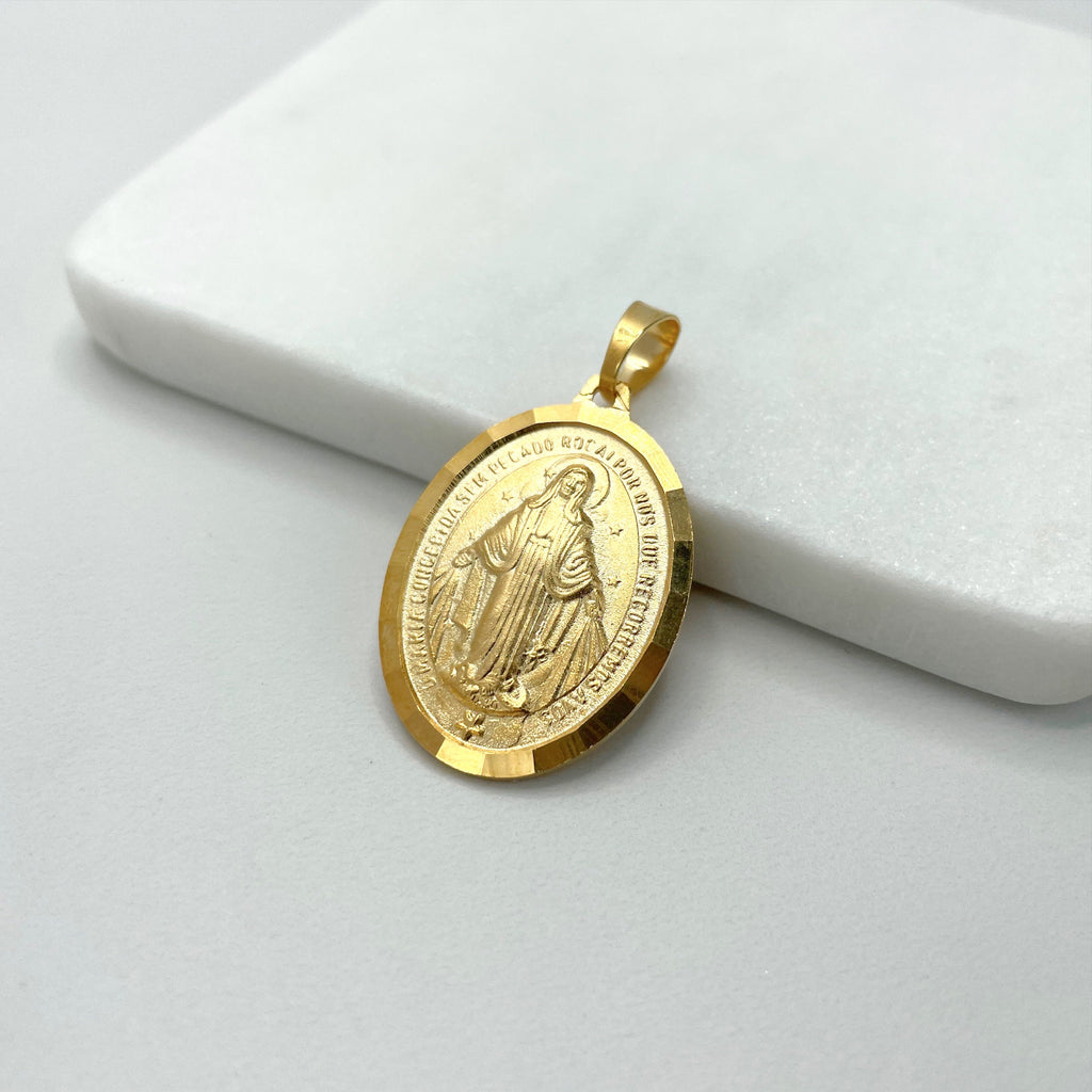 18k Gold Filled Our Lady of Guadalupe Pendant